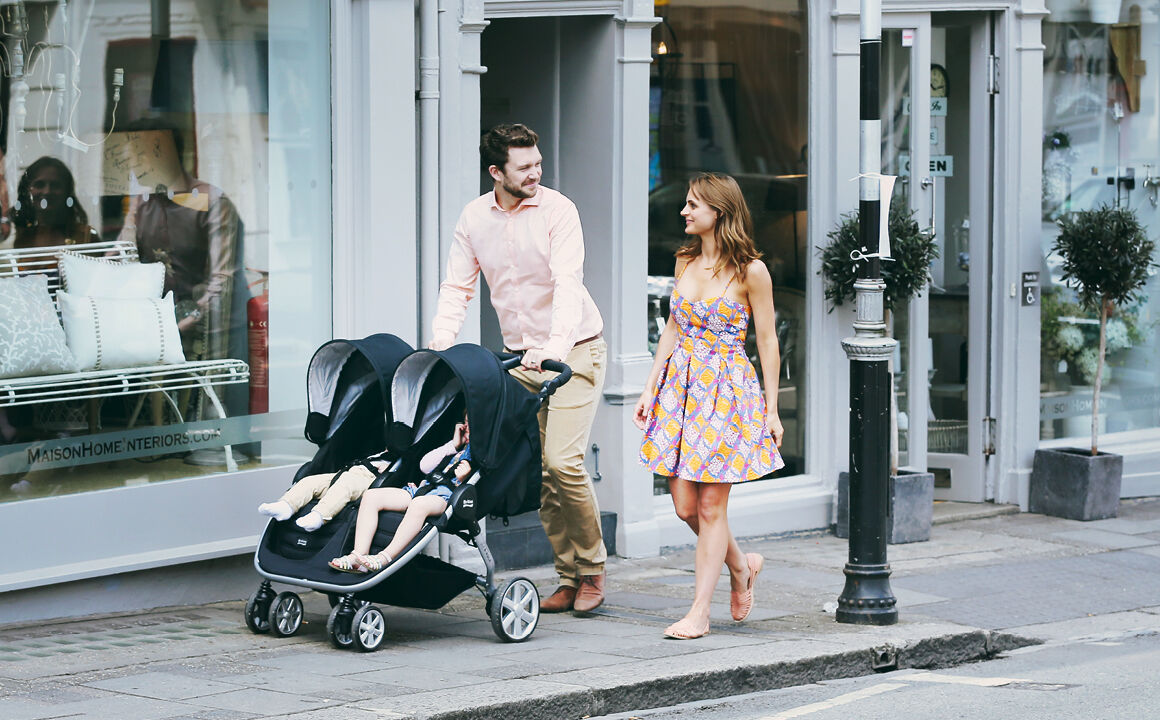 B AGILE DOUBLE Geschwisterwagen Britax Romer